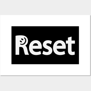 Reset artistic fun design Posters and Art